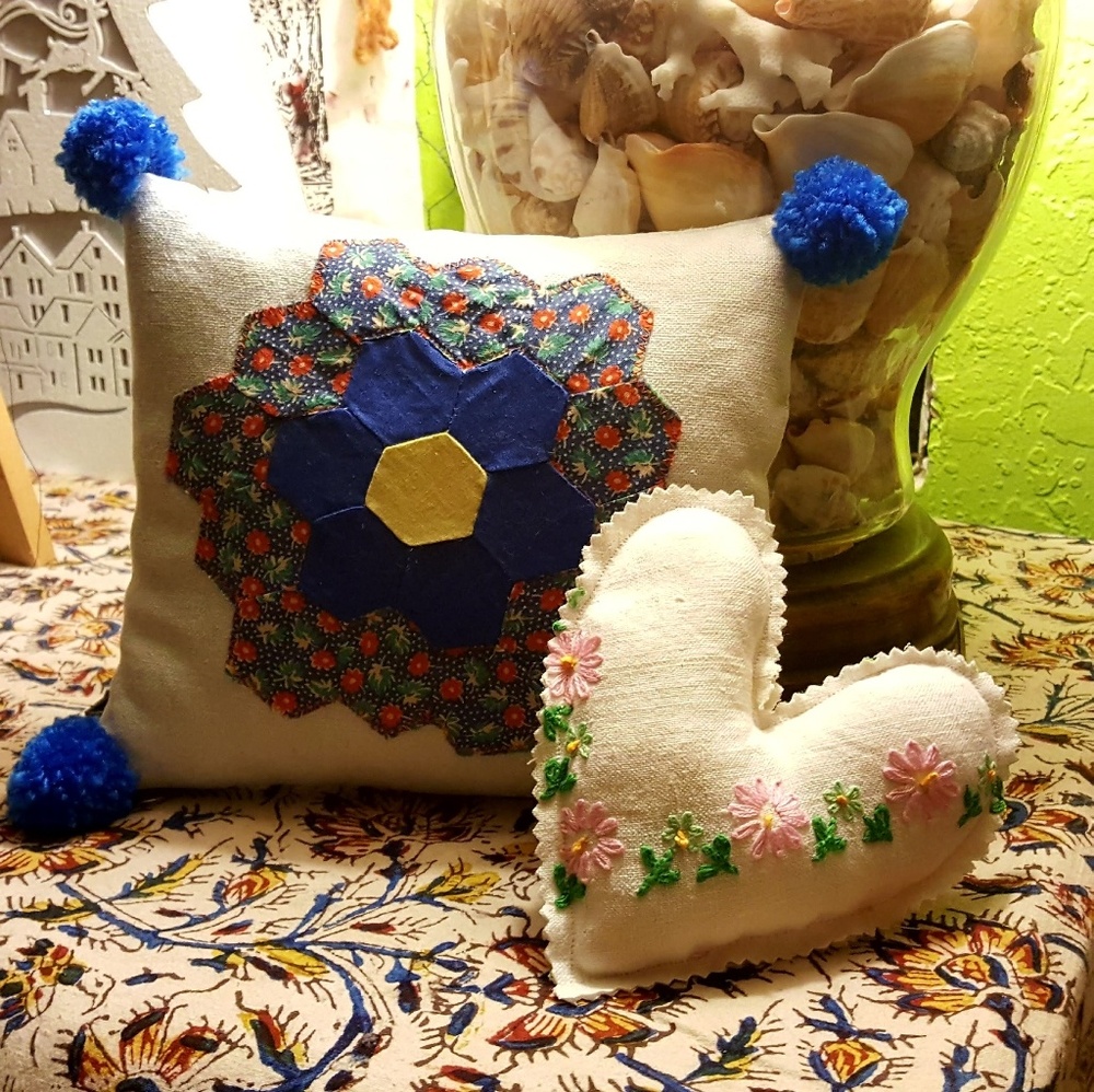 Set of Two Super Sweet Handmade Lavender Pillows
